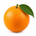 A single fresh orange