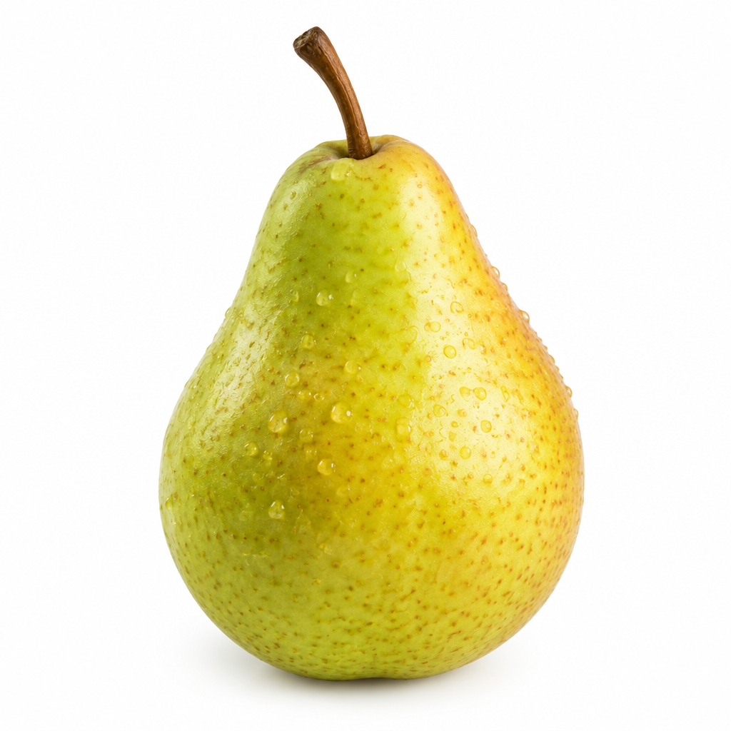 A single fresh pear