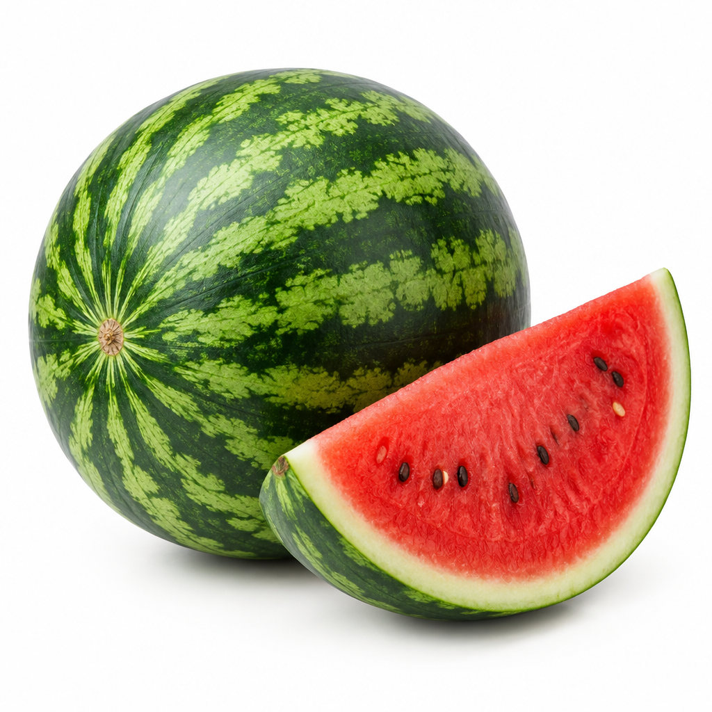 Fresh watermelon quarter